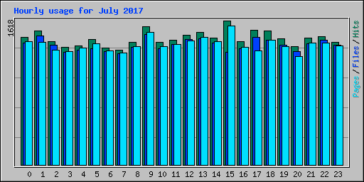 Hourly usage for July 2017