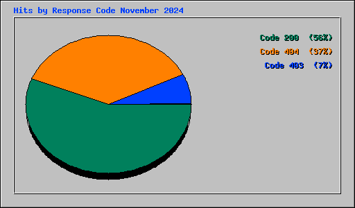 Hits by Response Code November 2024