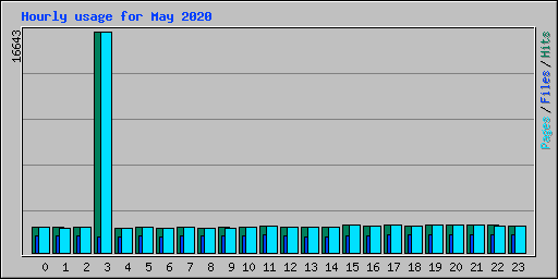 Hourly usage for May 2020