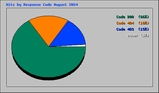 Hits by Response Code August 2024